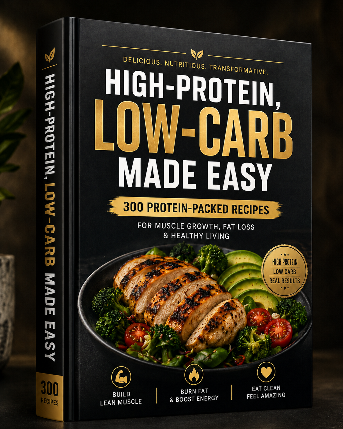 High Protein Low Carb cookbook sample pages